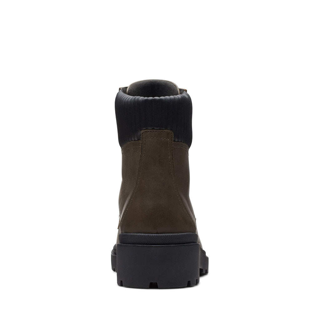 Women's Clarks Calla Zip Boot DARK OLIVE 26167345