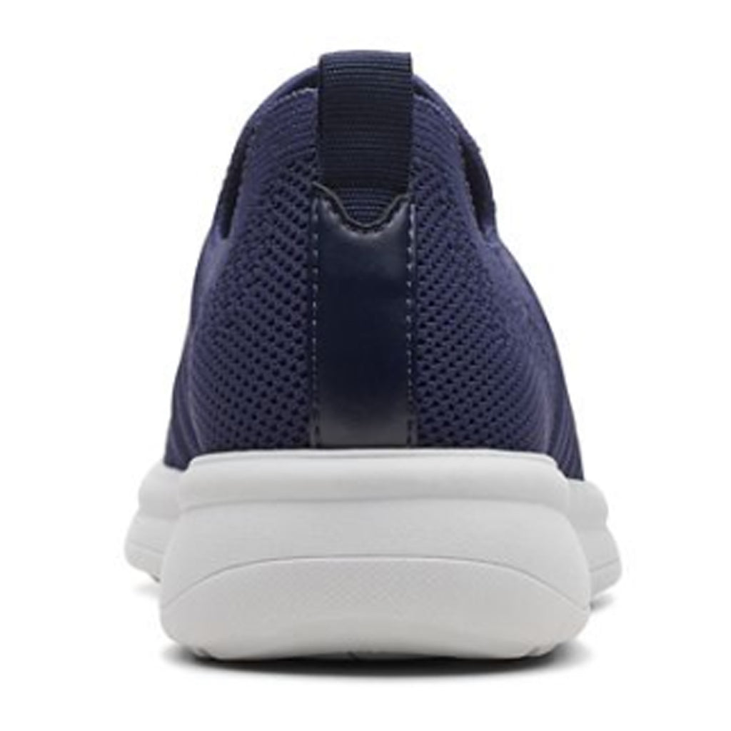 Peltz Shoes  Women's Clarks Ezera Walk Sneaker DARK NAVY 26169415