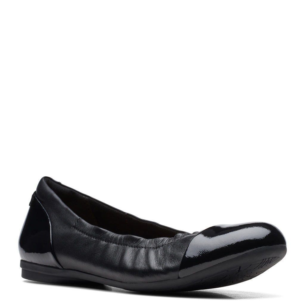 Women's Clarks Rena Jazz Flat BLACK 26170592