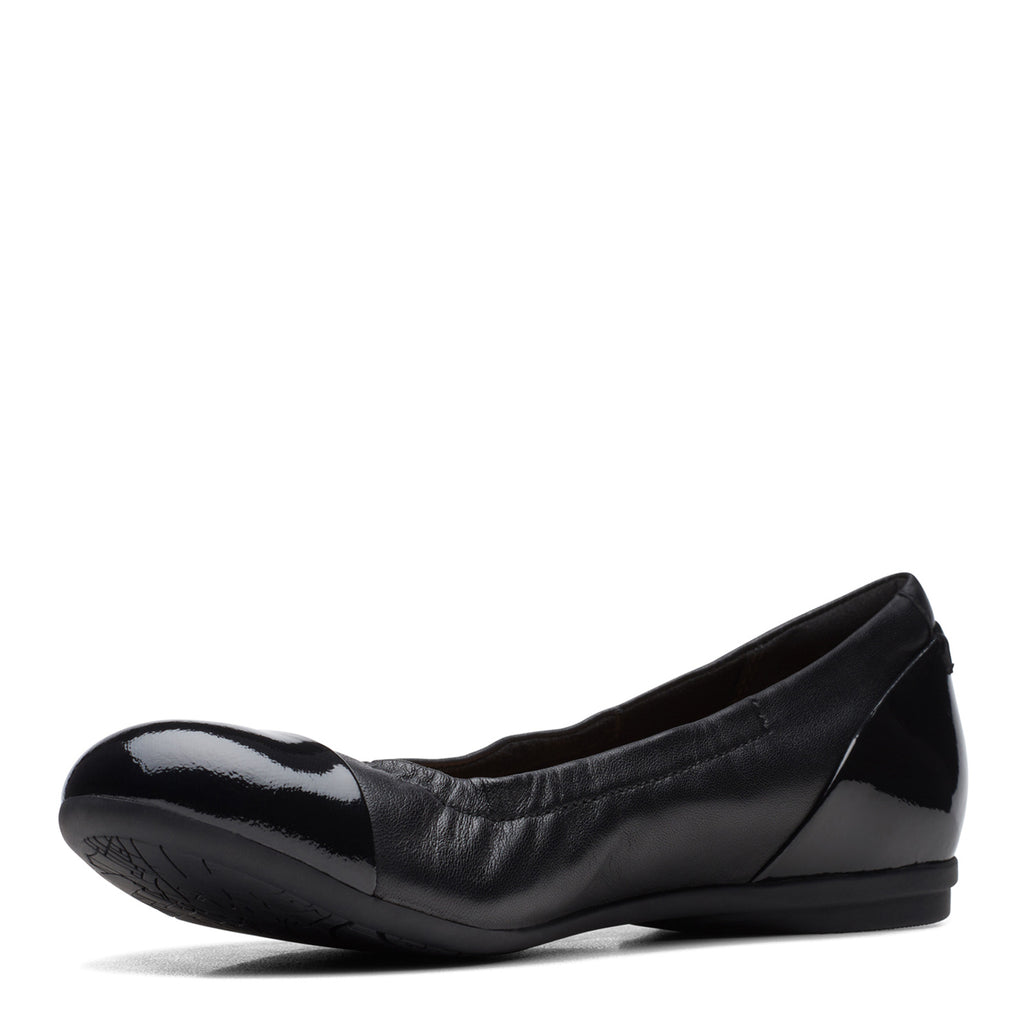 Women's Clarks Rena Jazz Flat BLACK 26170592