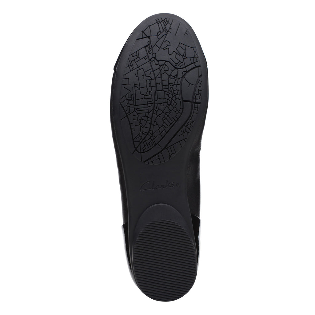 Women's Clarks Rena Jazz Flat BLACK 26170592