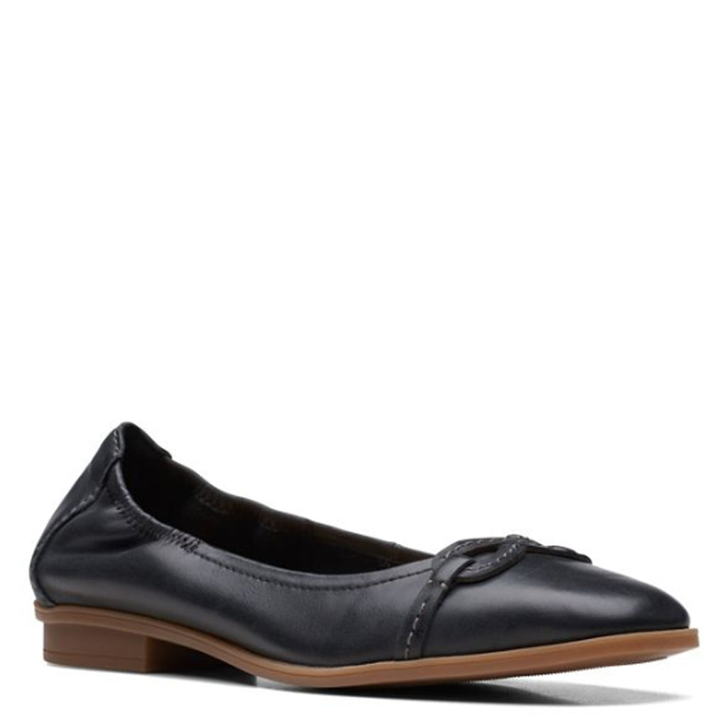 Women's Clarks Lyrical Rhyme Flat BLACK 26171277