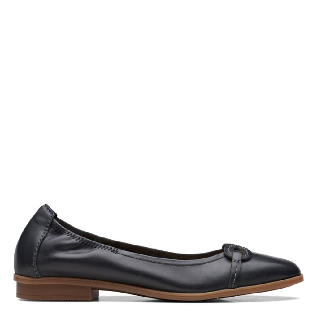 Women's Clarks Lyrical Rhyme Flat BLACK 26171277