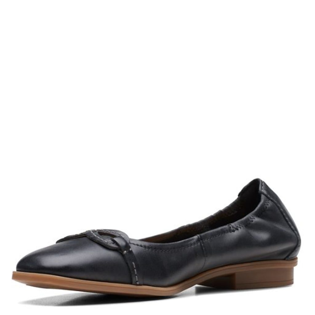 Women's Clarks Lyrical Rhyme Flat BLACK 26171277