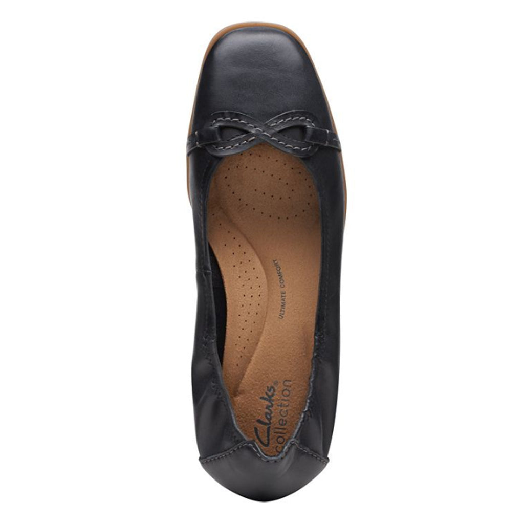 Women's Clarks Lyrical Rhyme Flat BLACK 26171277