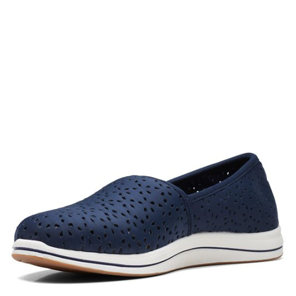 Women's Clarks Breeze Emily Slip-On NAVY 26171360
