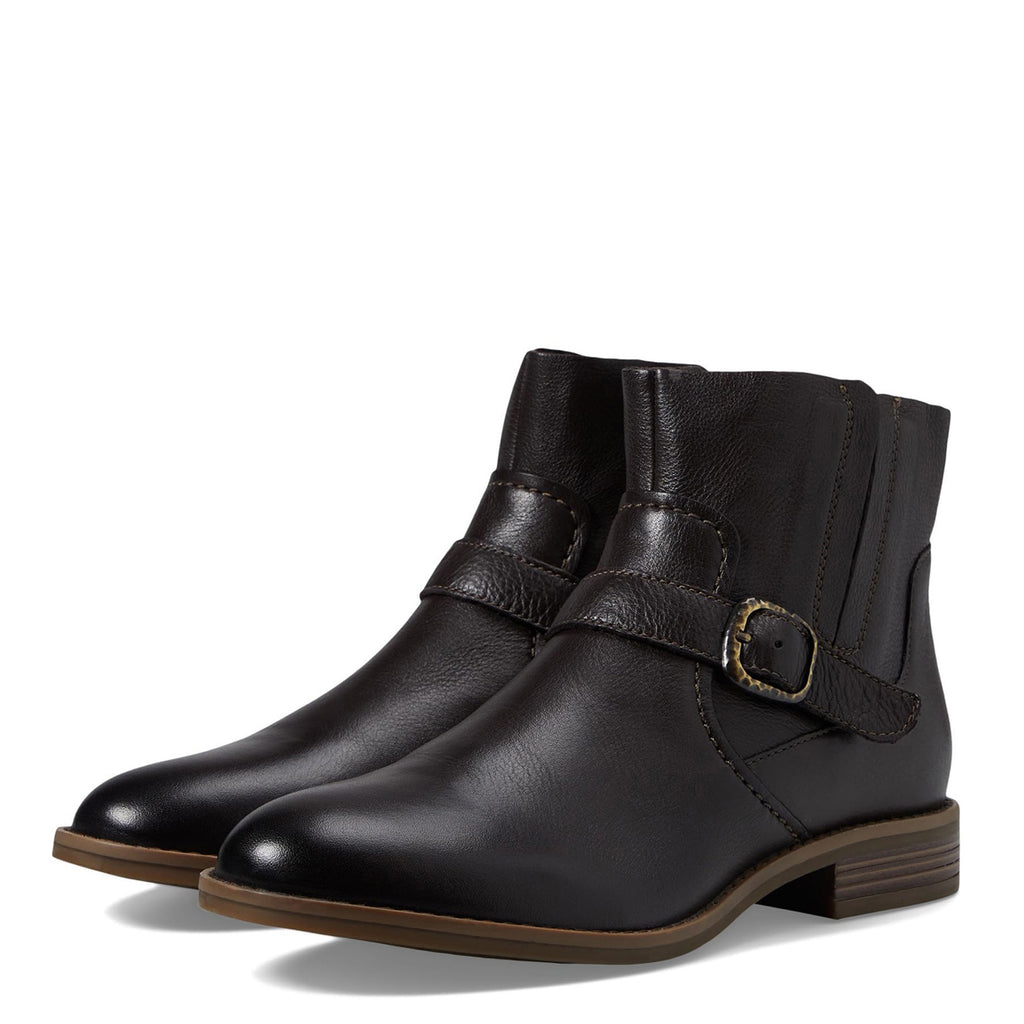 Women's Clarks Camzin Loop Boot DARK BROWN 26174151