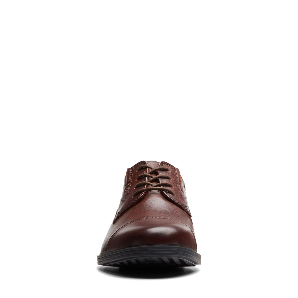 Men's Clarks Whiddon Cap Toe Oxford MAHOGANY LEATHER 26174471