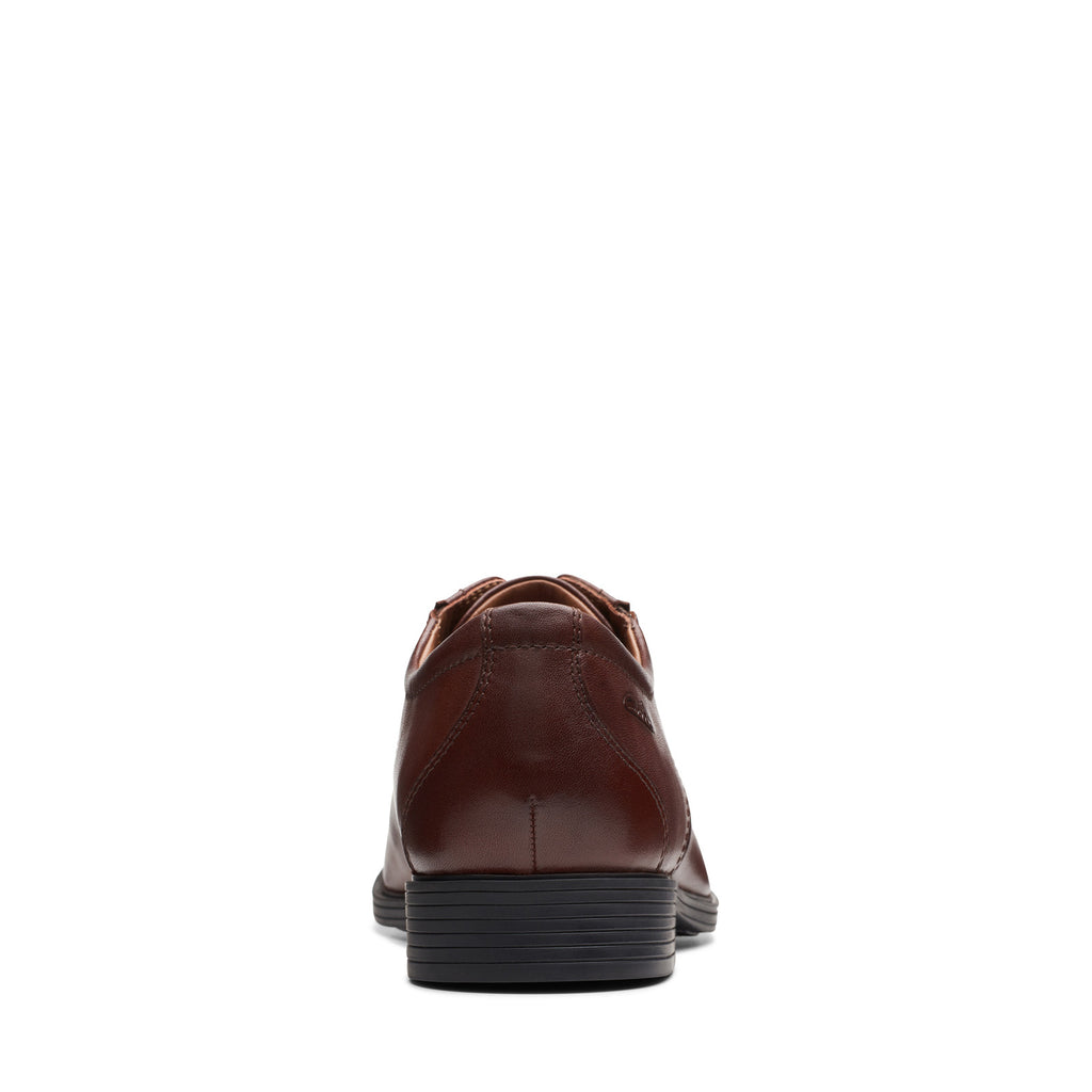 Men's Clarks Whiddon Cap Toe Oxford MAHOGANY LEATHER 26174471