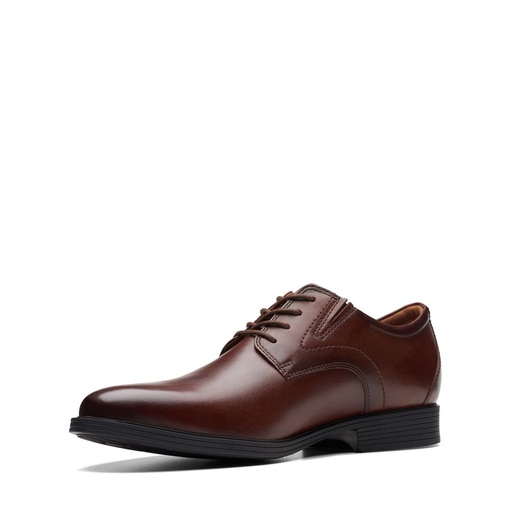 Men's Clarks Whiddon Plain Oxford MAHOGANY 26174473