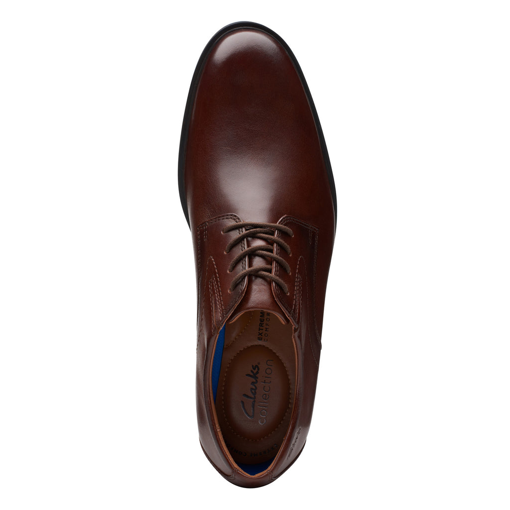 Men's Clarks Whiddon Plain Oxford MAHOGANY 26174473