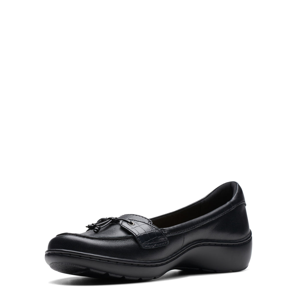 Women's Clarks Cora Haley Slip-On BLACK 26174486