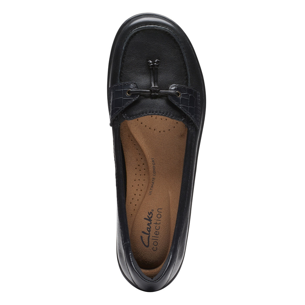 Women's Clarks Cora Haley Slip-On BLACK 26174486