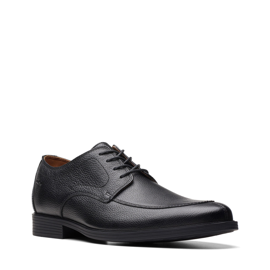 Men's Clarks Whiddon Apron Oxford BLACK TUMBLED 26174569