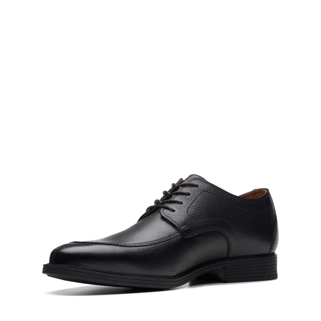 Men's Clarks Whiddon Apron Oxford BLACK TUMBLED 26174569