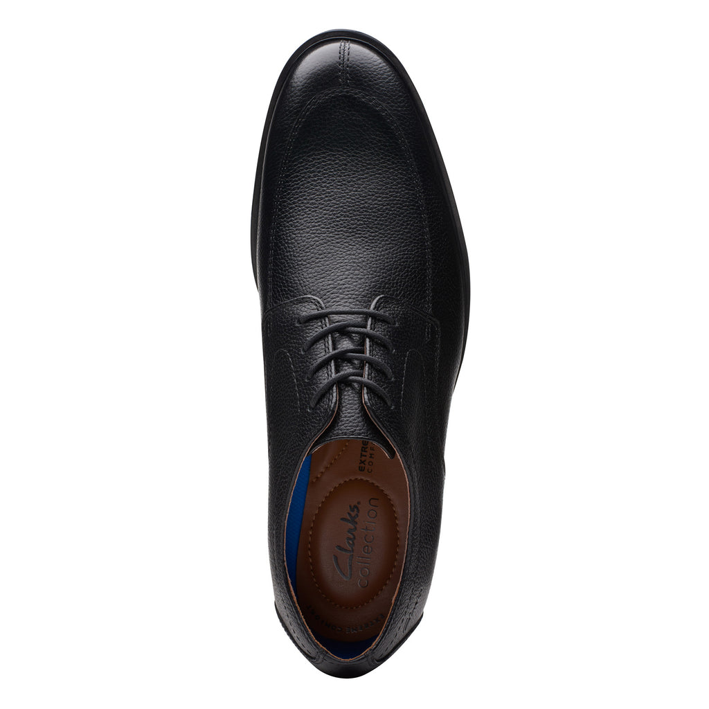 Men's Clarks Whiddon Apron Oxford BLACK TUMBLED 26174569