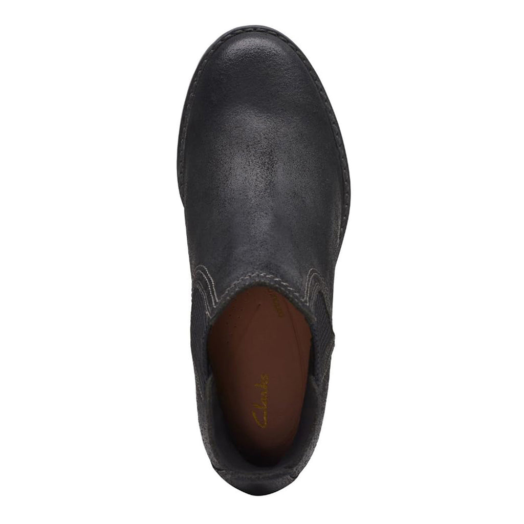 Women's Clarks Leda Up Boot BLACK SUEDE 26174962