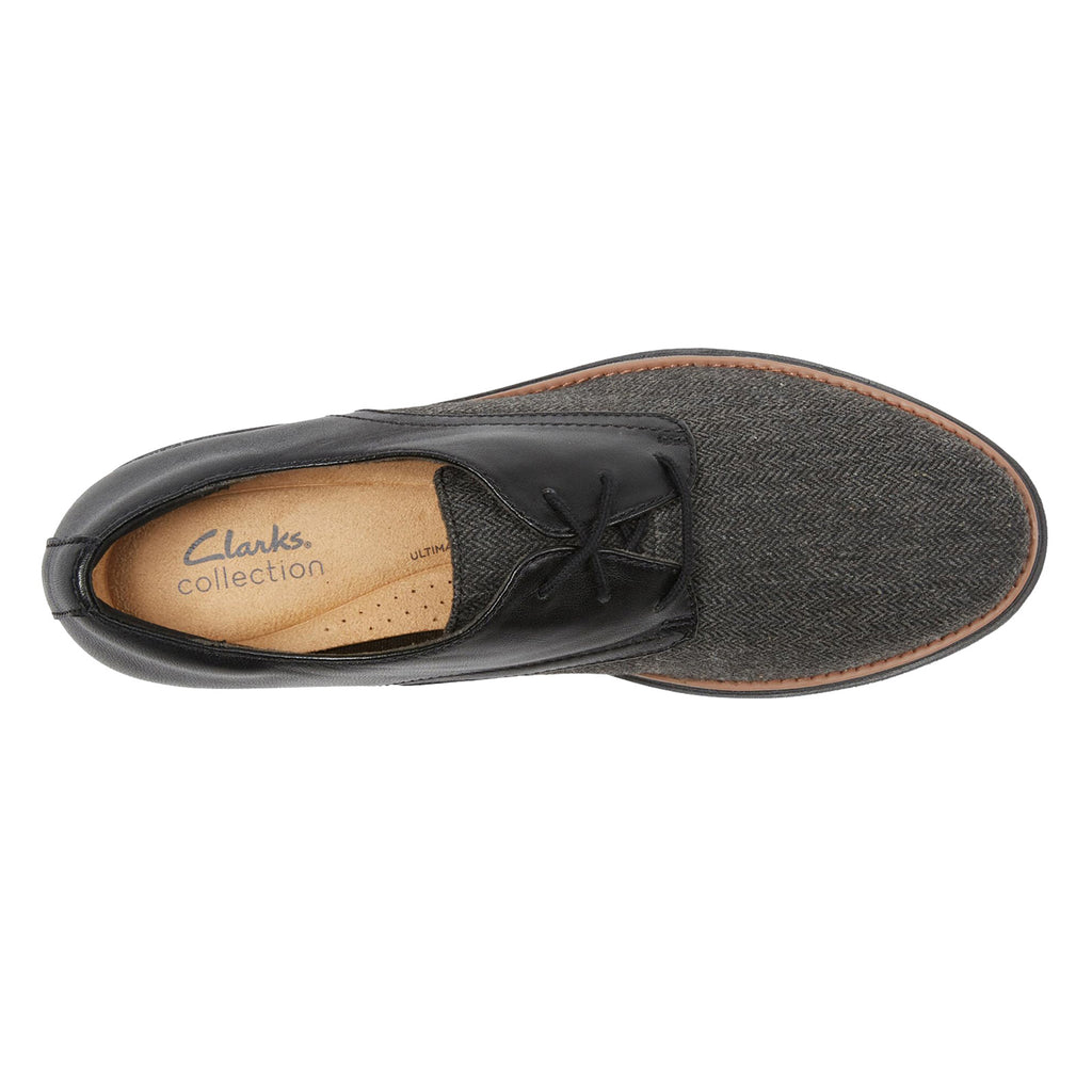 Women's Clarks Sharon Rae Oxford BLACK TWEED COMBO 26175417