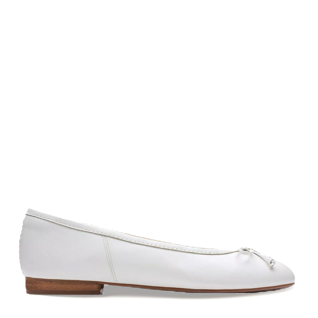 Women's Clarks Fawna Lily Flat WHITE 26176378