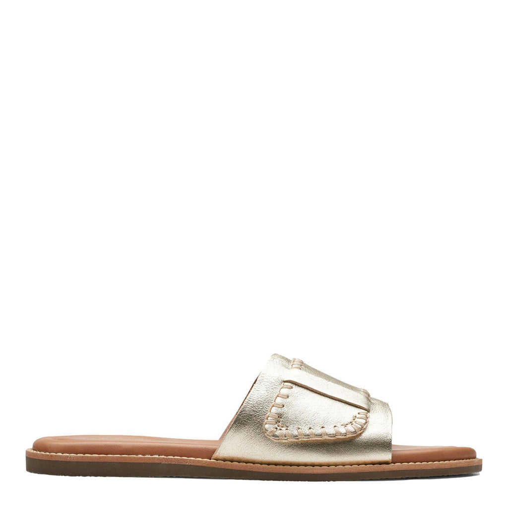 Women's Clarks Martime Mule Sandal CHAMPAGINE 26176400