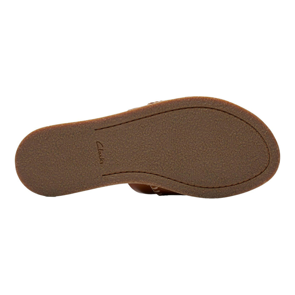 Women's Clarks Martime Mule Sandal TAN INTEREST LEATHER 26176402