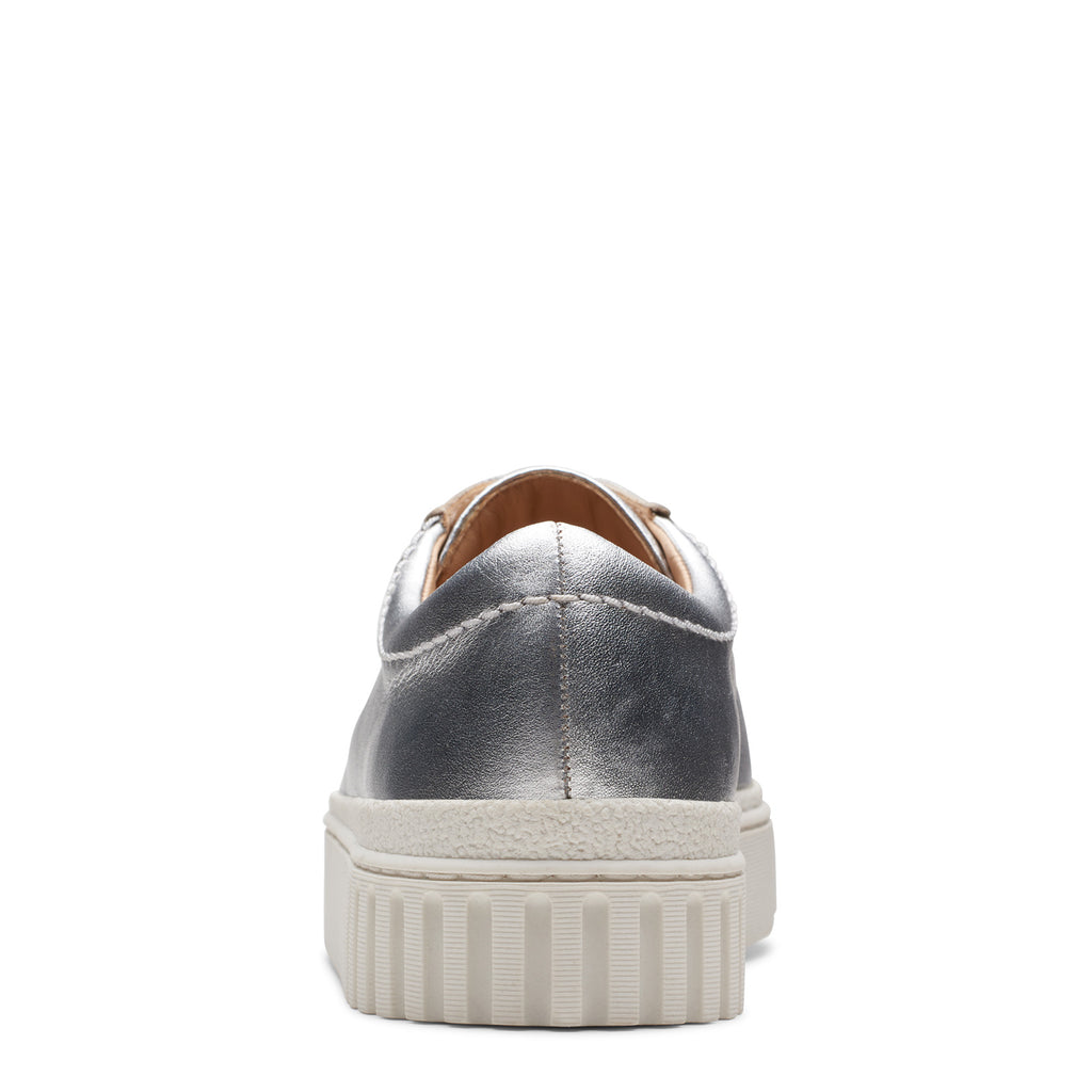 Women's Clarks Mayhill Walk Sneaker SILVER METALLIC 26176440