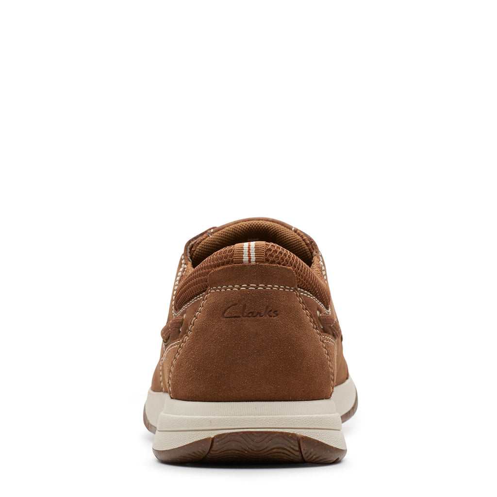 Men's Clarks Sailview Lace Boat Shoe LIGHT TAN NUBUCK 26176971