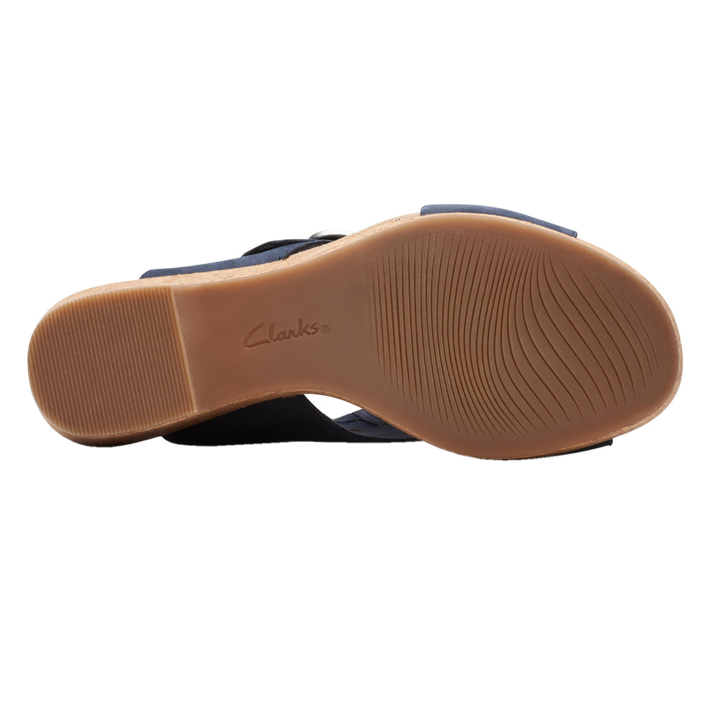 Women's Clarks Giselle Dove Sandal NAVY 26177146