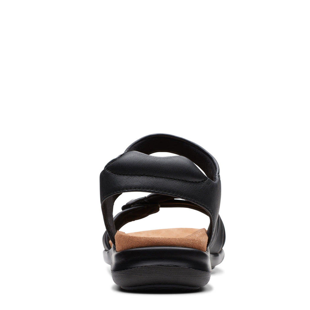 Women's Clarks Kilty Ave Sandal BLACK LEATHER 26177303