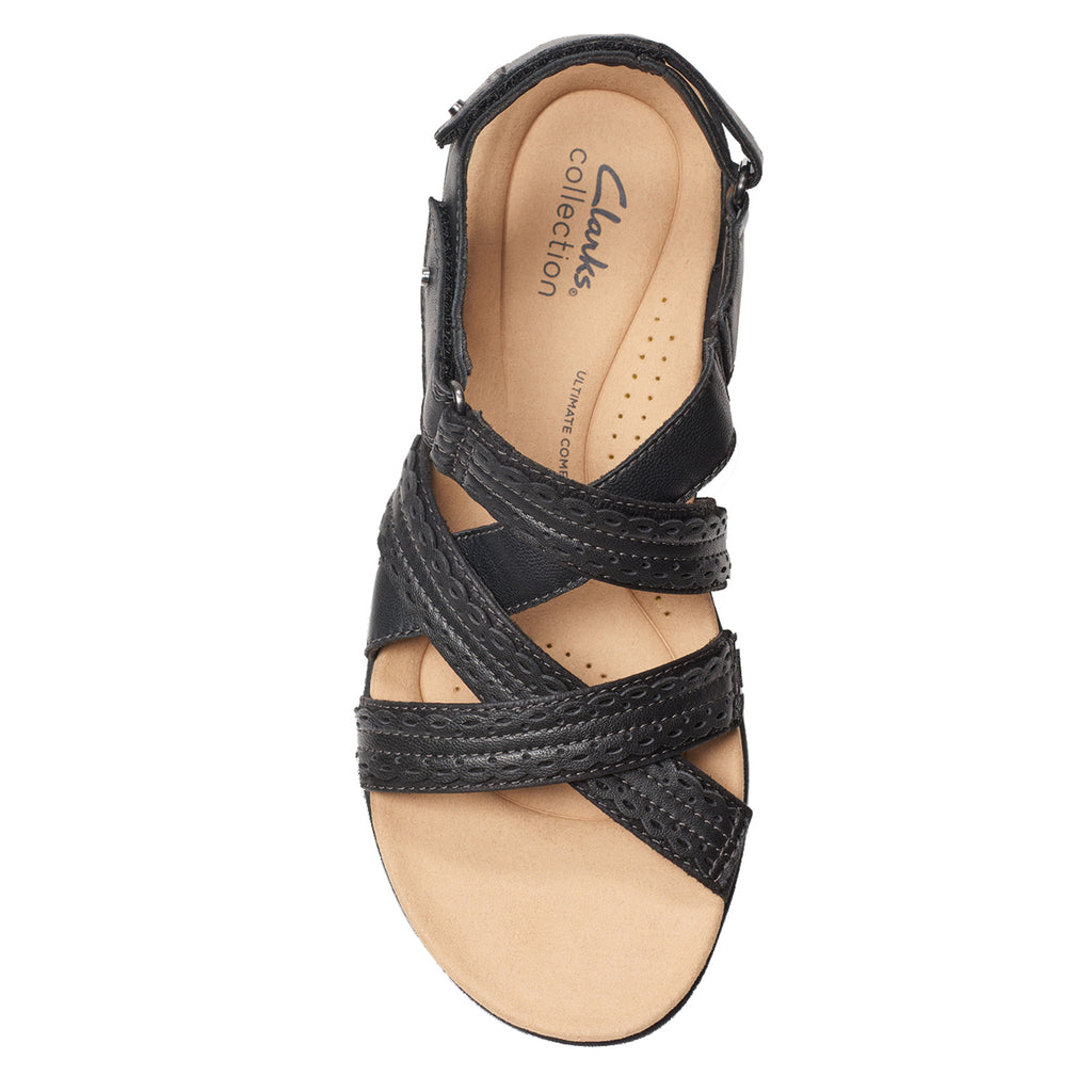 Women's Clarks Laurieann Rena Sandal BLACK COMBI 26177340