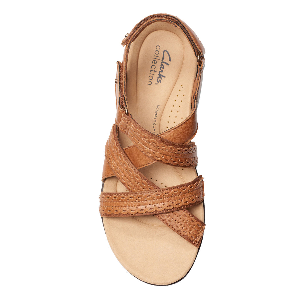 Women's Clarks Laurieann Rena Sandal TAN COMBI 26177344