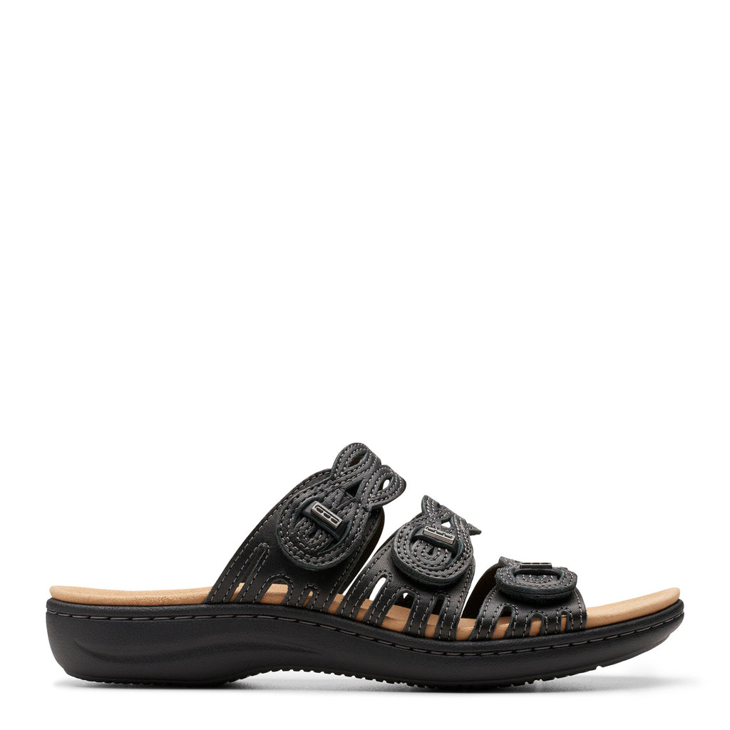 Women's Clarks Laurieann Ruby Sandal BLACK 26177345