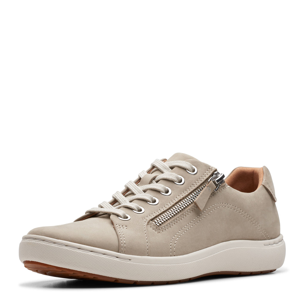 Women's Clarks Nalle Lace Sneaker STONE 26177360