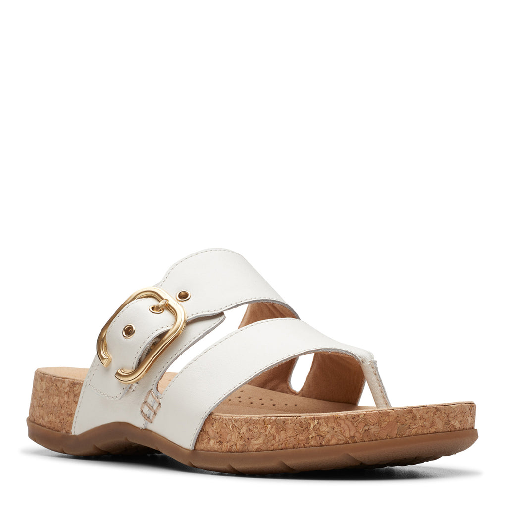 Women's Clarks Reileigh Park Sandal OFF WHITE 26177429