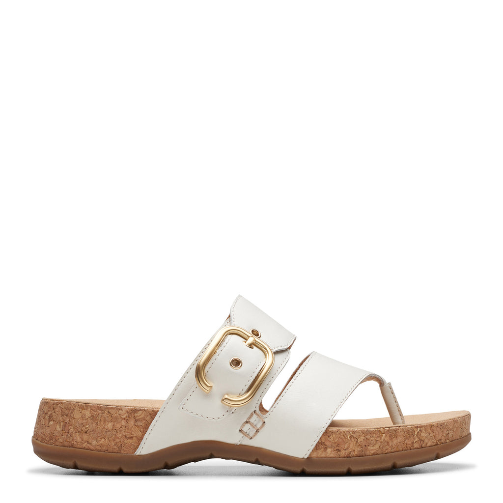Women's Clarks Reileigh Park Sandal OFF WHITE 26177429