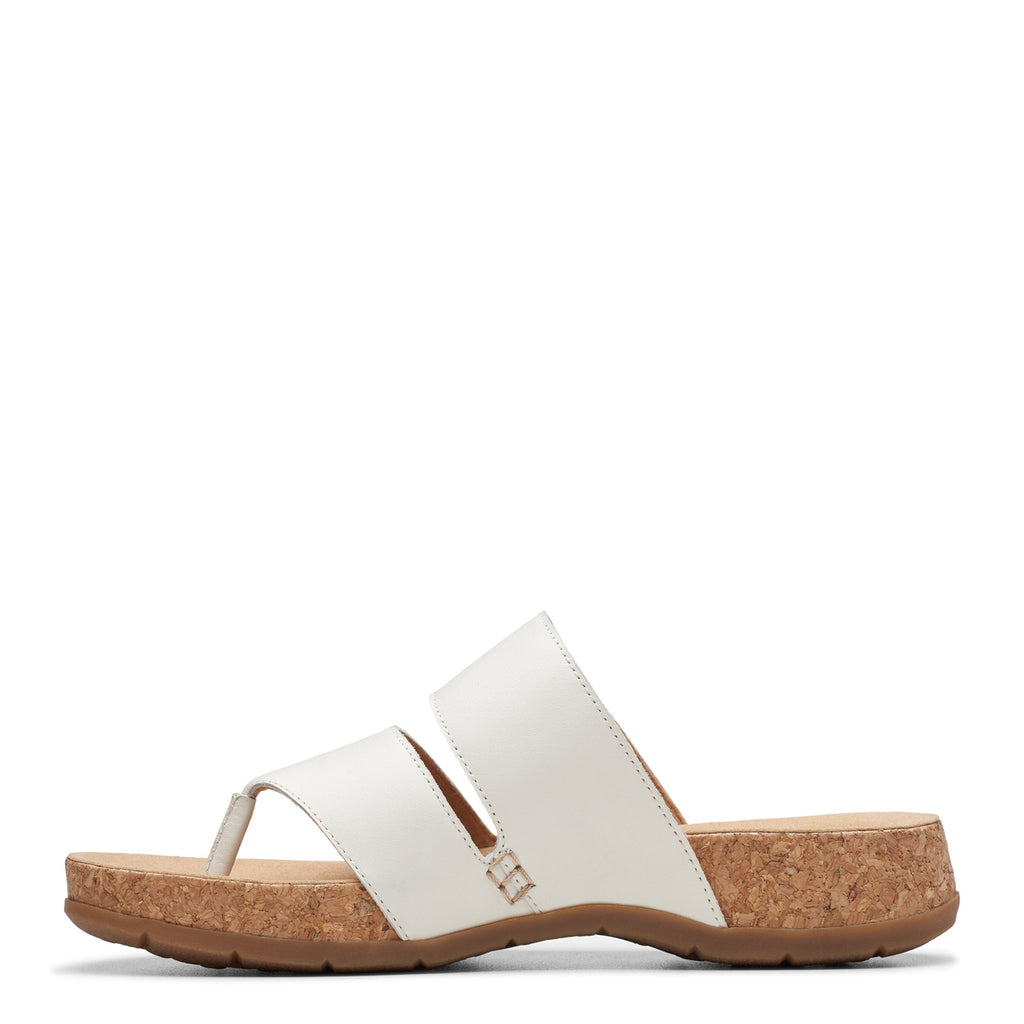 Women's Clarks Reileigh Park Sandal OFF WHITE 26177429