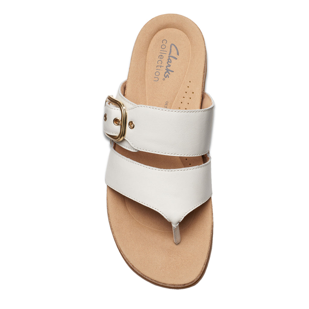 Women's Clarks Reileigh Park Sandal OFF WHITE 26177429