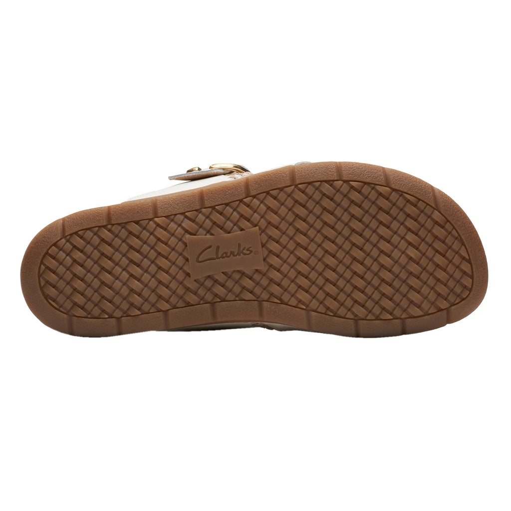 Women's Clarks Reileigh Park Sandal OFF WHITE 26177429