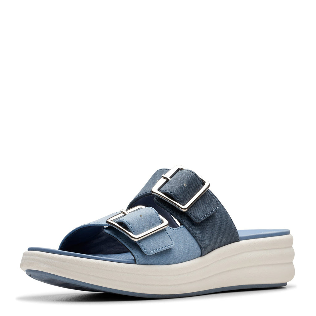 Women's Clarks Drift Buckle Sandal DENIM COMBI 26177852
