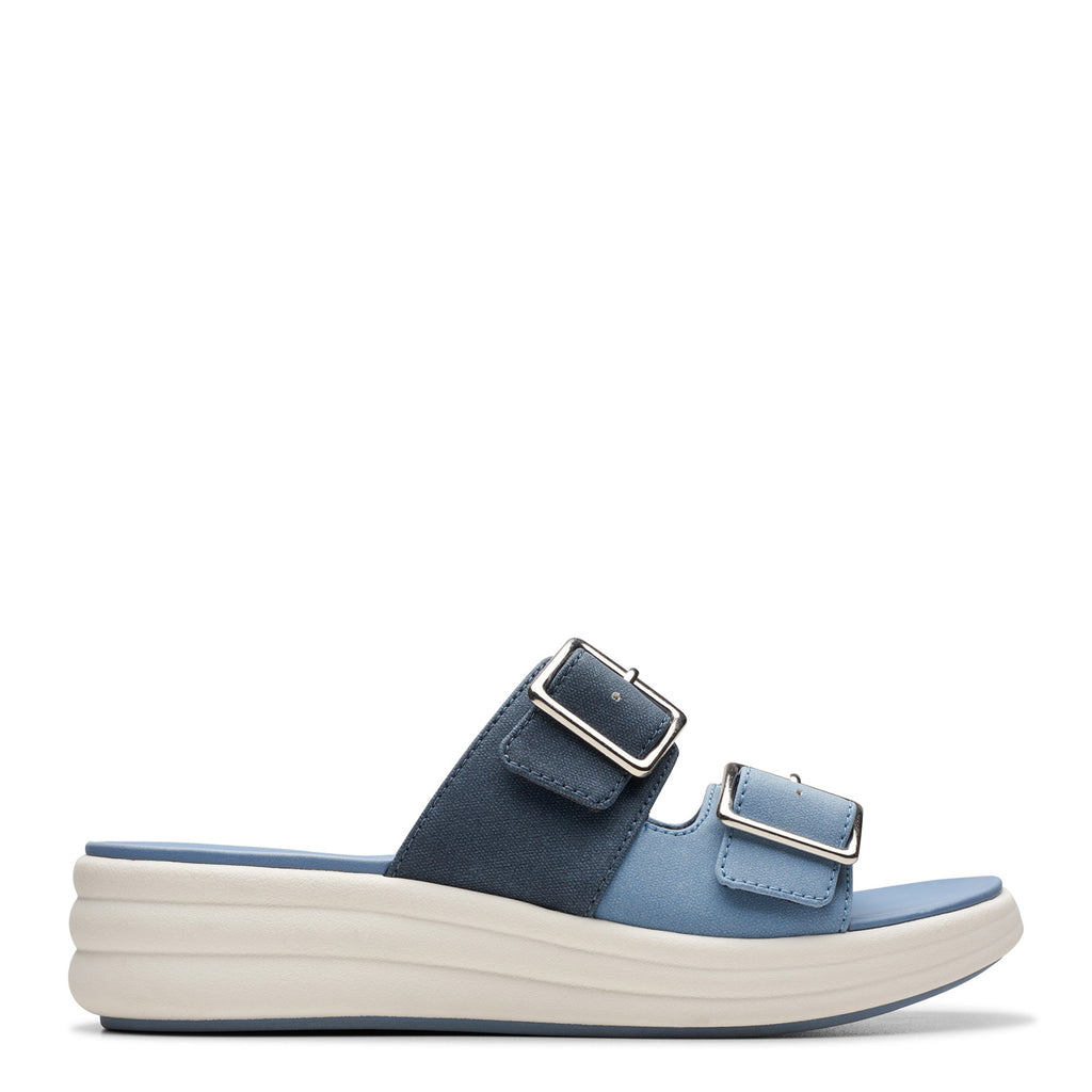 Women's Clarks Drift Buckle Sandal DENIM COMBI 26177852