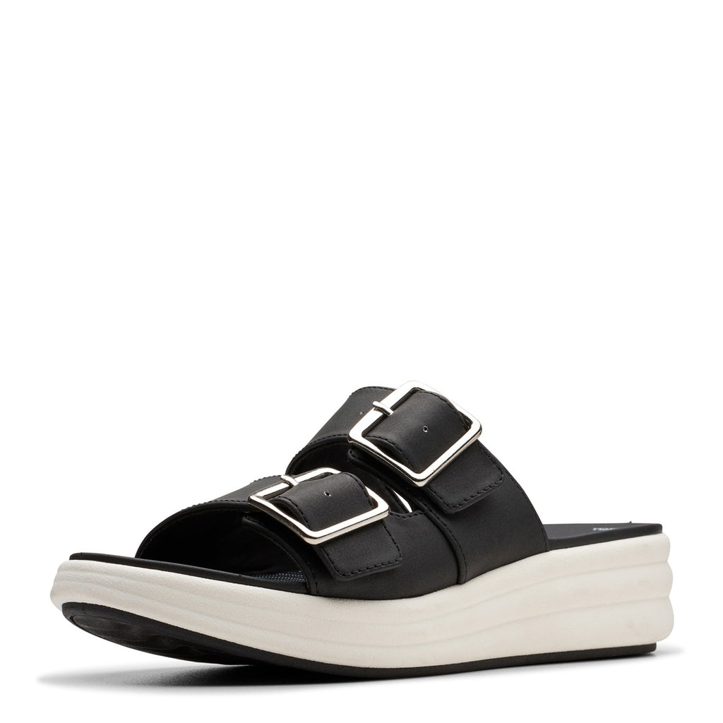 Women's Clarks Drift Buckle Sandal BLACK 26177855