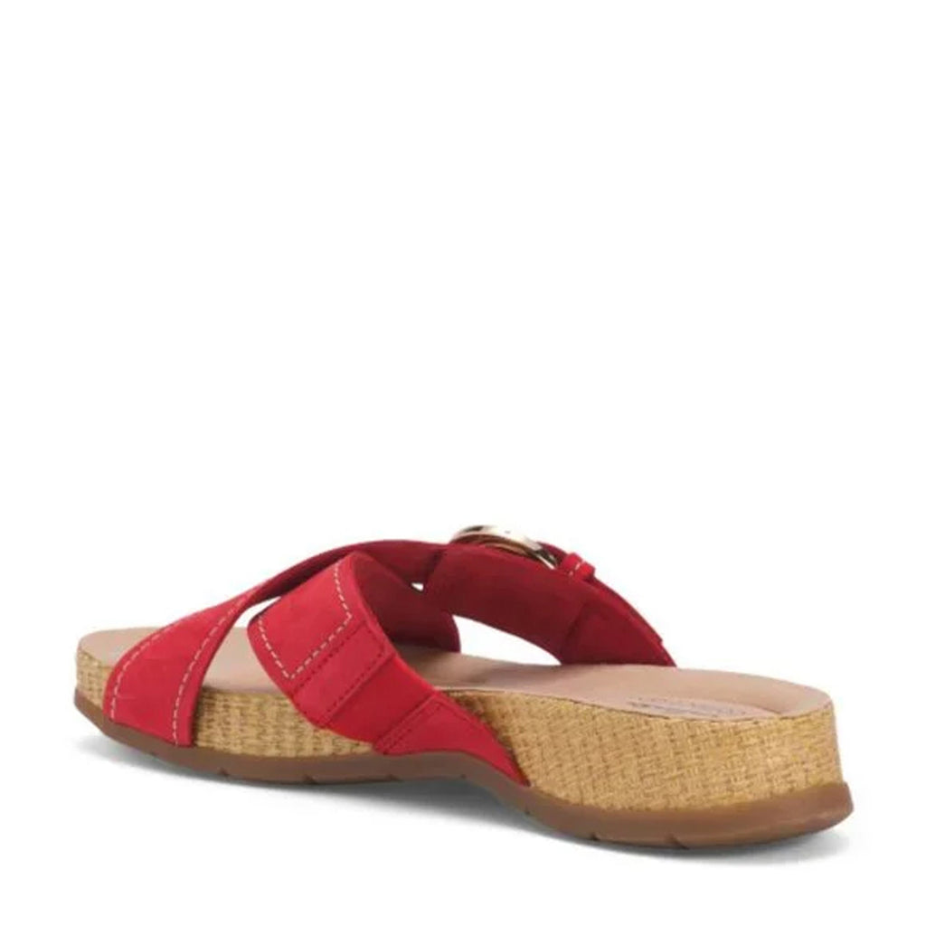 Women's Clarks Reileigh May Sandal CHERRY NUBUCK 26178001