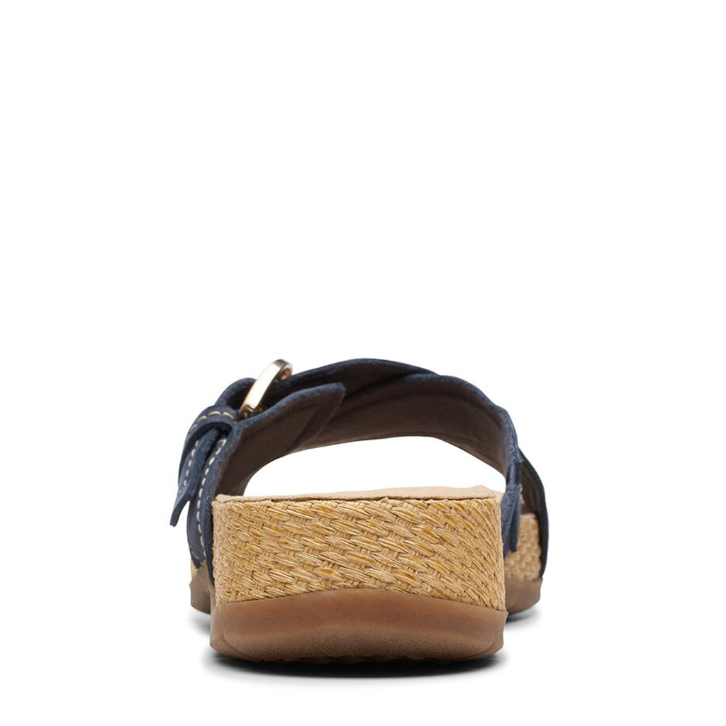 Women's Clarks Reileigh May Sandal NAVY NUBUCK 26178004