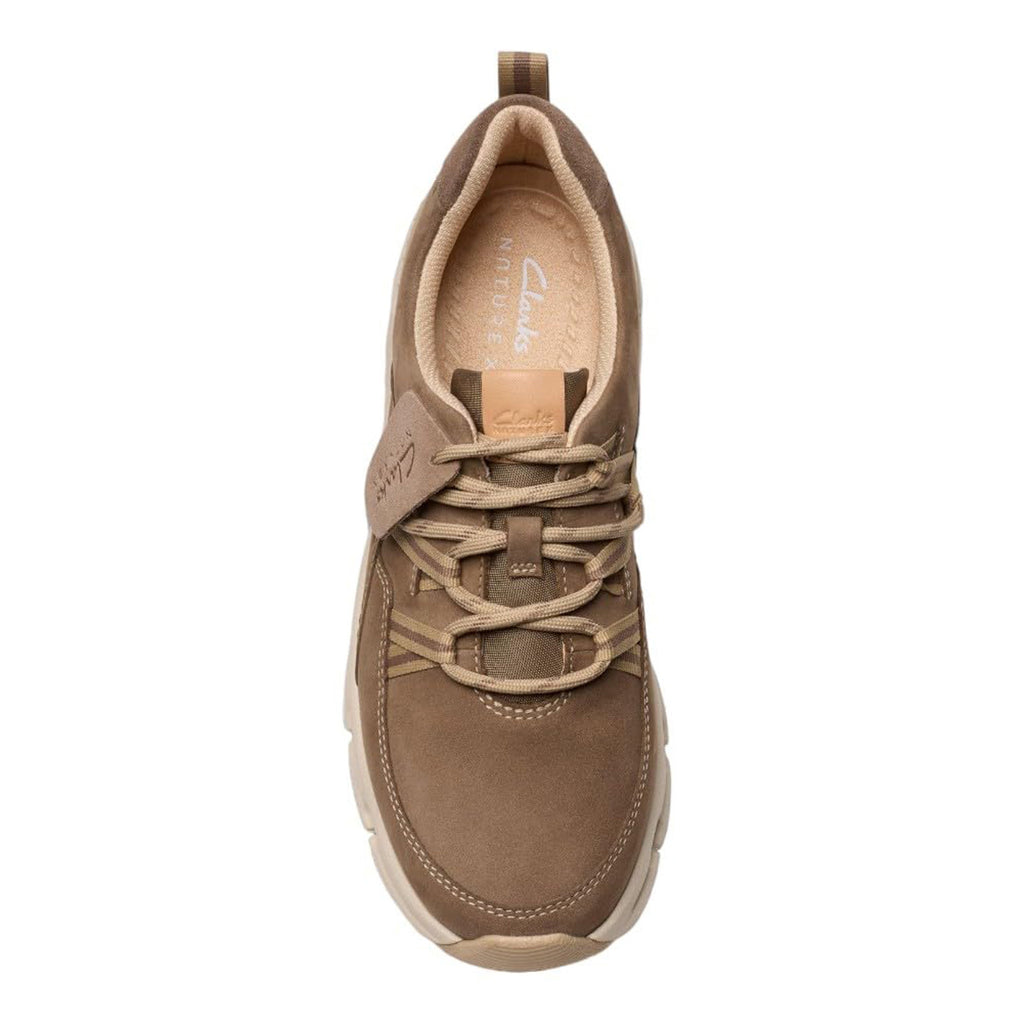 Women's Clarks Naturex Tie Waterproof Sneaker PEBBLE COMBI 26178879