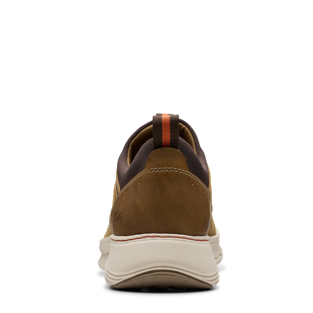 Men's Clarks Motion Trek EZ Sneaker DARK TAN LEATHER 26179452