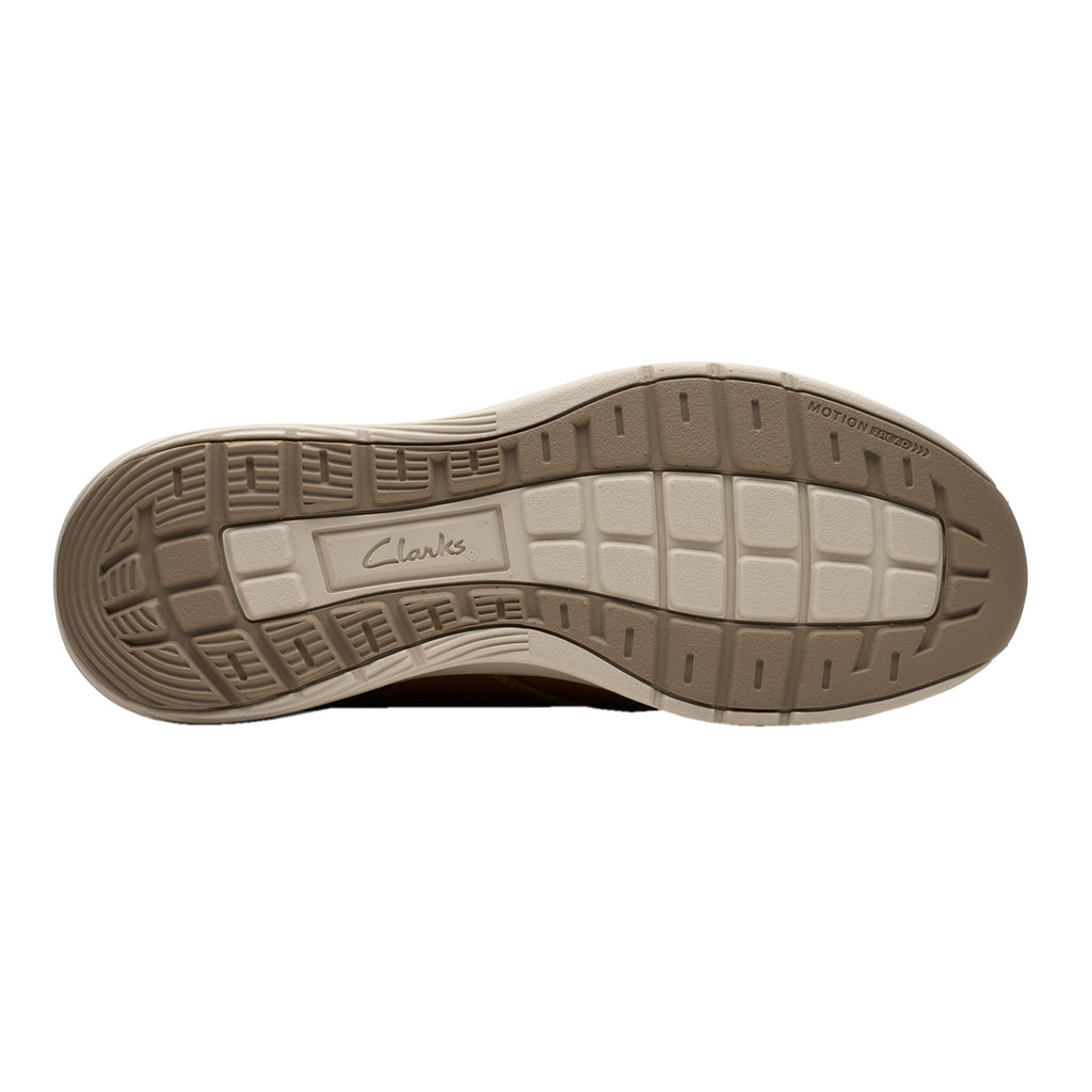 Men's Clarks Motion Trek EZ Sneaker DARK TAN LEATHER 26179452