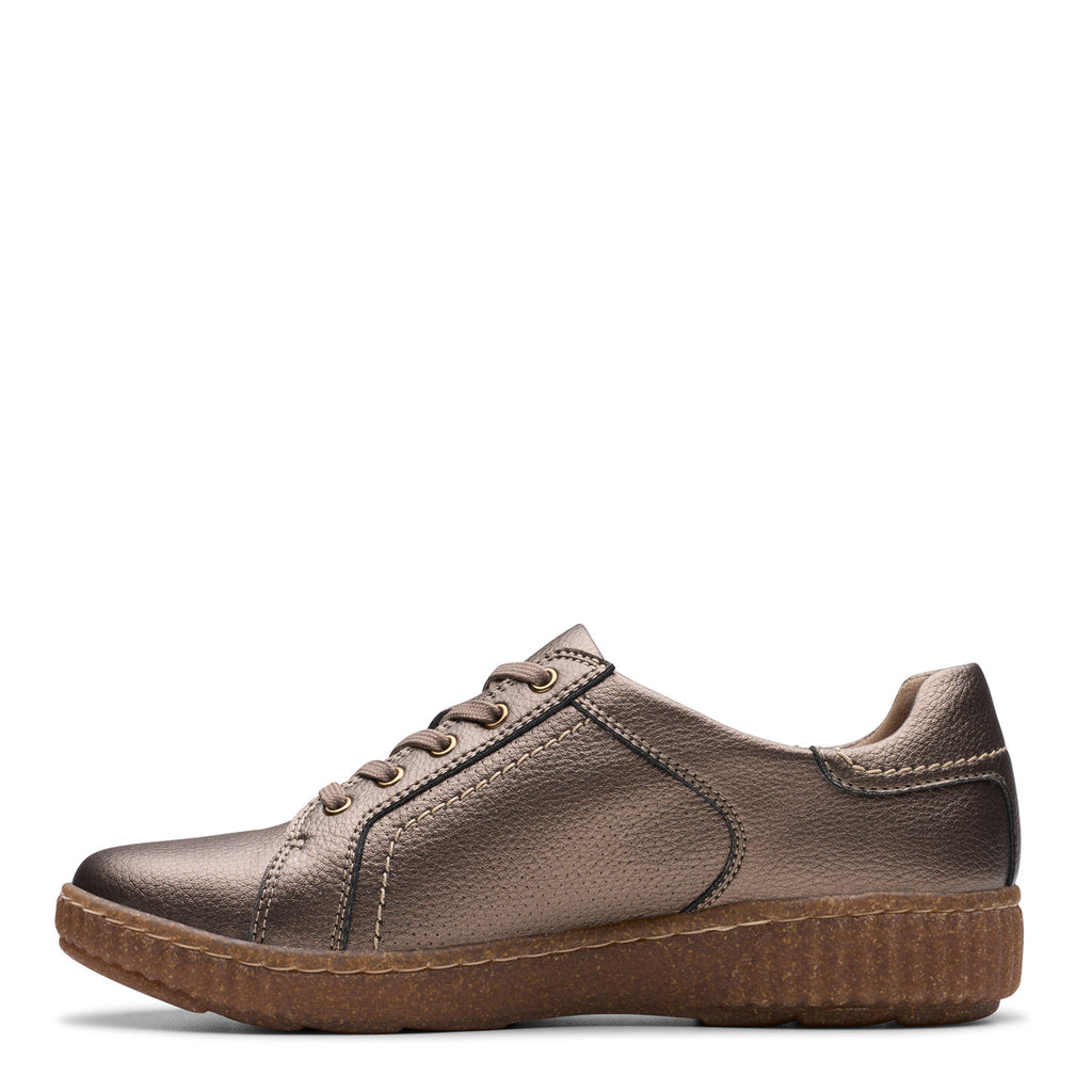 Women's Clarks Caroline Janna Sneaker BRONZE METALLIC 26179519
