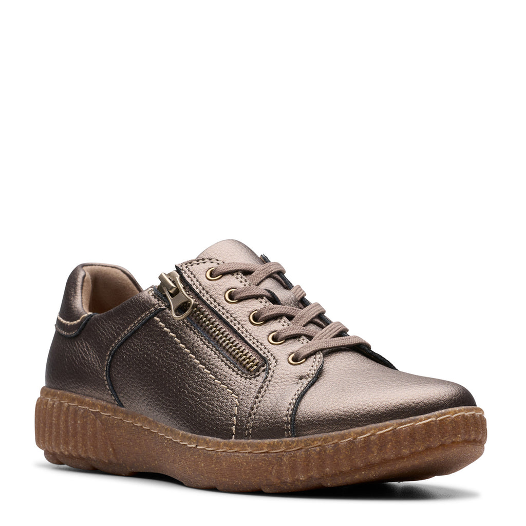 Women's Clarks Caroline Janna Sneaker BRONZE METALLIC 26179519