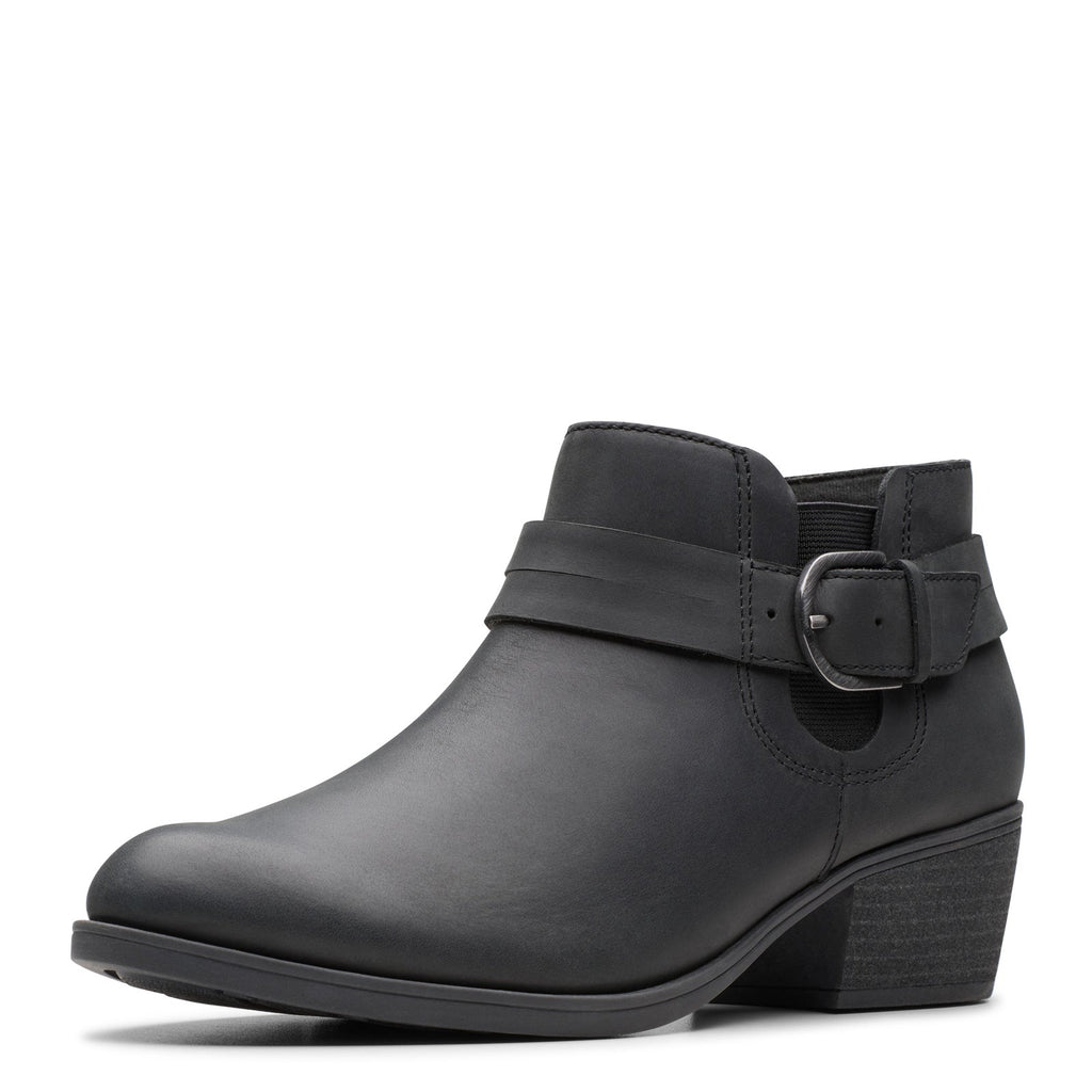 Women's Clarks Charlten Rae Boot BLACK OILY 26179573
