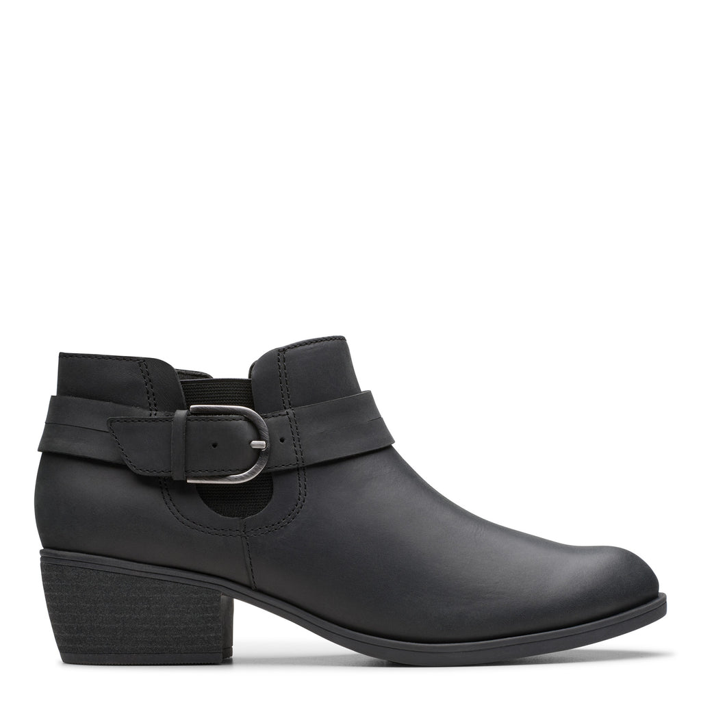 Women's Clarks Charlten Rae Boot BLACK OILY 26179573